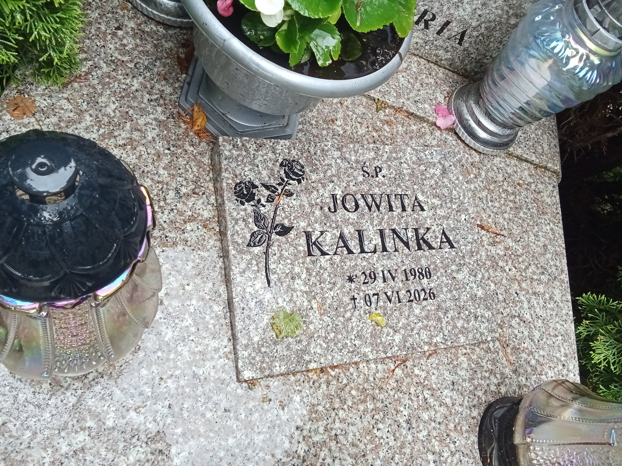 Grób Jowita Kalinka