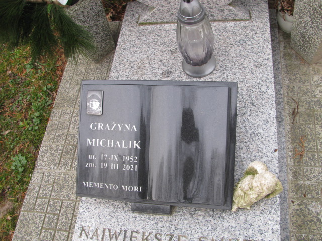 Grażyna Michalik 1952 Mielno - Grobonet - Wyszukiwarka osób pochowanych