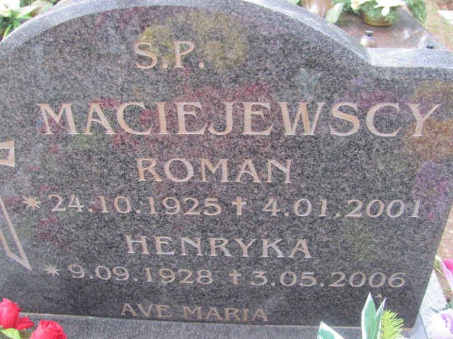 Roman Maciejewski 1925 Mielno - Grobonet - Wyszukiwarka osób pochowanych
