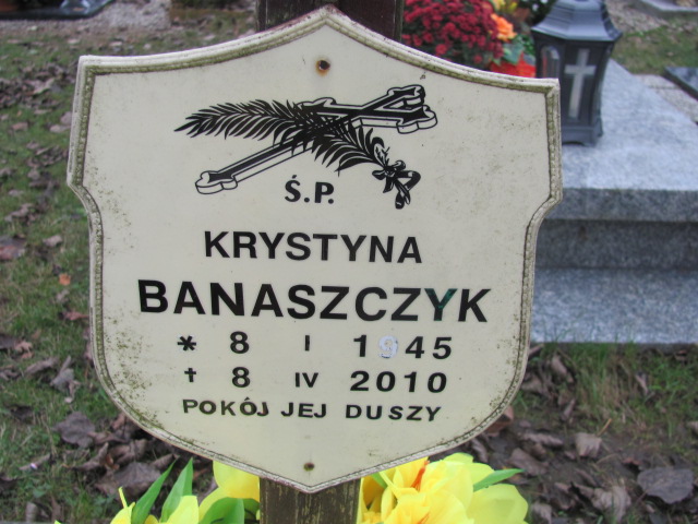 Krystyna Banaszczyk 1945 Mielno - Grobonet - Wyszukiwarka osób pochowanych