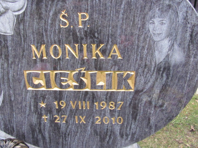 Monika Cieślik 1987 Mielno - Grobonet - Wyszukiwarka osób pochowanych