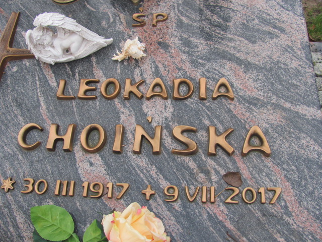 Leokadia Choińska 1917 Mielno - Grobonet - Wyszukiwarka osób pochowanych