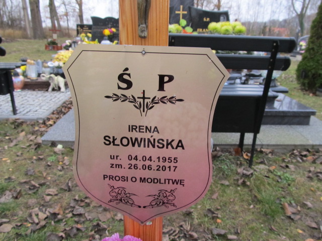 Irena Słowińska 1955 Mielno - Grobonet - Wyszukiwarka osób pochowanych